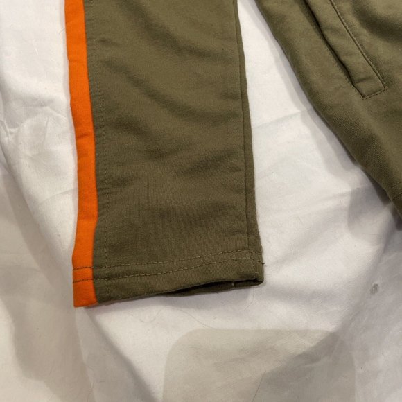 Buzz Cuts Boys Small (8) Zippered Hoodie Sweatshirt Green/Orange Long Sleeve - Picture 5 of 15